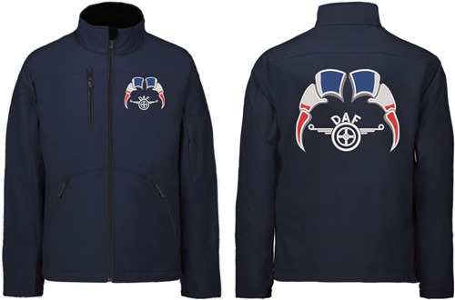 Softshell jacket DAF wings Emblem with flags France-3