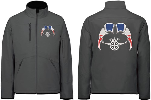 Softshell jacket DAF wings Emblem with flags France-2
