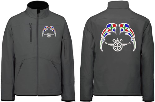 Softshell jas DAF bladveer Embleem met wimpels Groningen-2