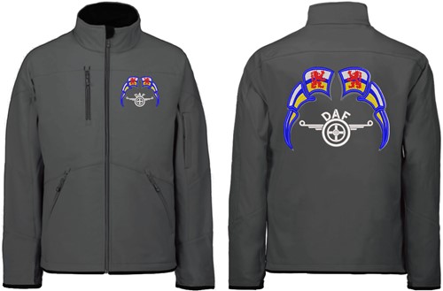 Softshell jacket DAF wings Emblem with flags Limburg-2