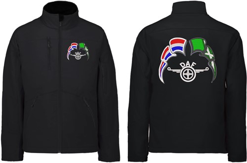 Softshelljacke DAF Flügel Emblem mit Wimpel Niederlande - Achterhoek
