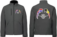 Softshelljacke DAF Flügel Emblem mit Wimpel Niederlande - Belgien-2