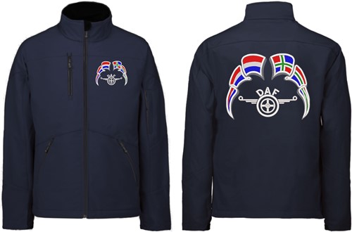 Softshelljacke DAF Flügel Emblem mit Wimpel Niederlande - Groningen-3