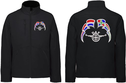 Softshelljacke DAF Flügel Emblem mit Wimpel Niederlande - Groningen
