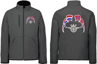 Softshell jacket DAF wings Emblem with flags Netherlands - Norway-2