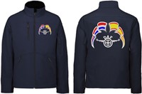 Softshelljacke DAF Flügel Emblem mit Wimpel Niederlande - Spanien-3