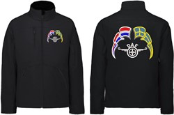 Softshelljacke DAF Flügel Emblem mit Wimpel Niederlande - Schweden