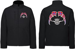 Softshelljacke DAF Flügel Emblem mit Wimpel Norwegen