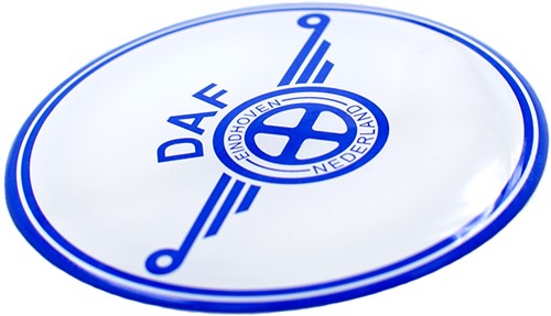 Nabenaufkleber weiß mit blauem DAF-Logo-3