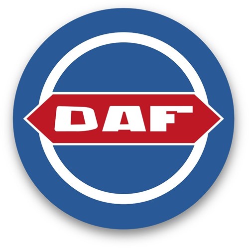 Sticker round - DAF Blue Red