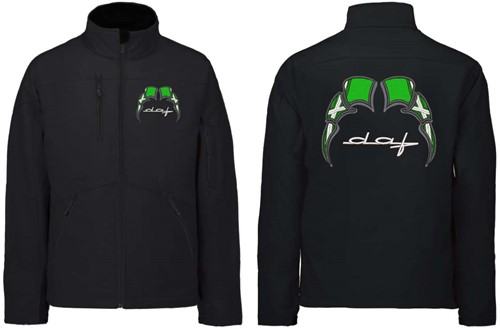 Softshelljacke DAF Old Style Emblem mit Wimpel Achterhoek