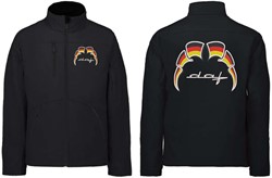 Softshelljacke DAF Old Style Emblem mit Wimpel Deutschland