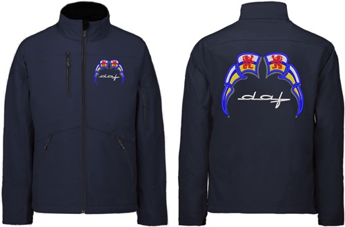 Softshell jas DAF Old Style Embleem met wimpels Limburg-3