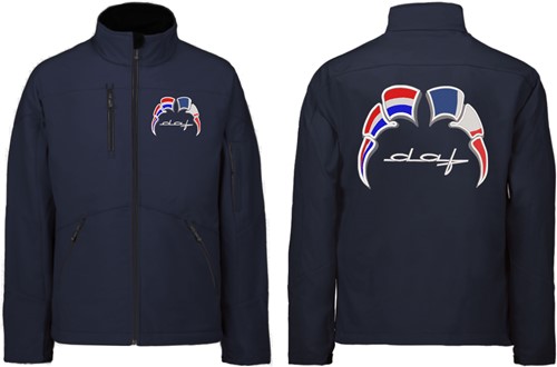 Softshell jacket DAF Old Style Emblem with flags Netherlands - France-3
