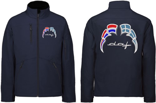 Softshell jacket DAF Old Style Emblem with flags Netherlands - Greece-3