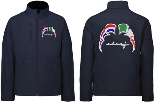 Softshell jacket DAF Old Style Emblem with flags Netherlands - Italy-3