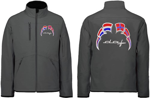Softshell jacket DAF Old Style Emblem with flags Netherlands - Norway-2