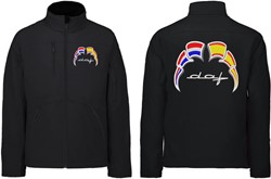 Softshelljacke DAF Old Style Emblem mit Wimpel Niederlande - Spanien