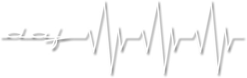 Sticker DAF Heart Beat - Wit