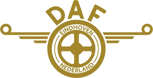 Sticker DAF wings - 50 cm - Goud - Ja, binnenzijde plakken