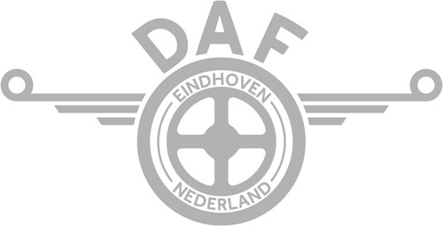 Sticker DAF wings - 50 cm - Zilver - Nee, buitenzijde plakken