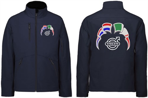 Softshell jas Volvo met wimpels Nederland - Italië-3