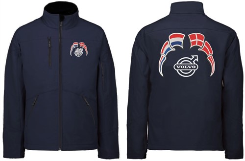 Softshell jacket Volvo with flags Netherlands - Denmark-3