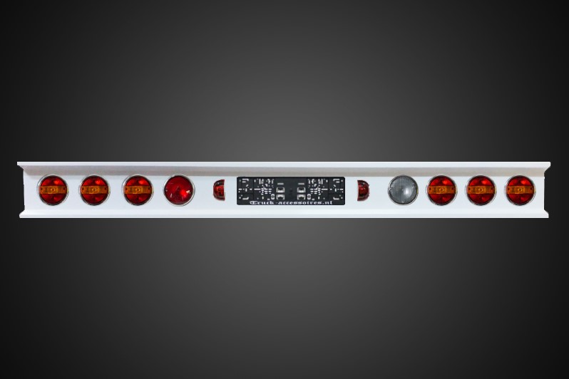 Dänische Stoßstange 8 Löcher inklusive halogen Lampen Dänische Stoßstange 8 Löcher inklusive halogen Lampen