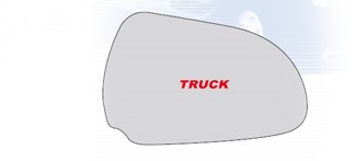 Naafsticker wit met rode griffioen Truck Accessoires
