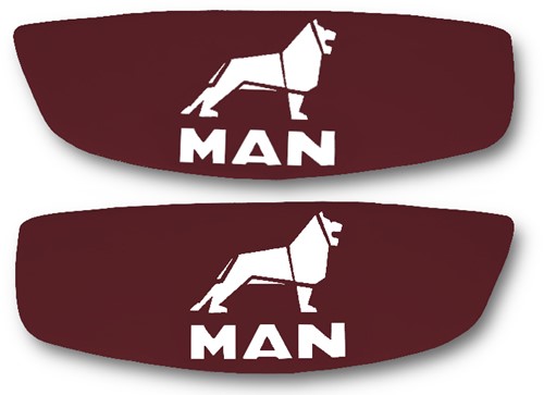 Deurpanelen MAN TGL / TGM / TGS / TGX vanaf 2012 Bordeauxrood Glad