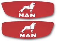 Türverkleidungen MAN TGL / TGM / TGS / TGX ab 2012 Rot Glatt