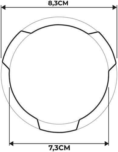 Grill Emblem V8 rot-3