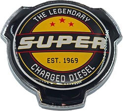 Grill Emblem Super Legandary black-yellow