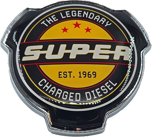 Grill Emblem Super Legandary black-yellow