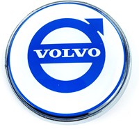 Emblem Round White with blue Volvo logo