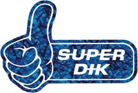 Sticker Super Dik Blauw pluche