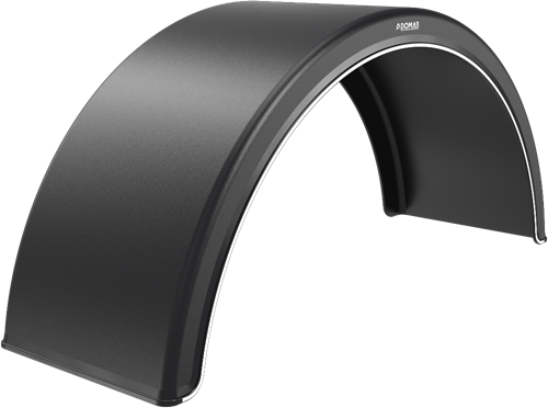 Plastic mudguard 430 x 1900 x 650 x 1300 x 580 x 75 mm