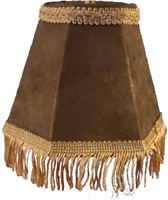 Dashboardlamp rond luxury donkerbruin met bronze flossen