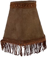 Dashboard lamp round luxury dark brown with dark brown floss