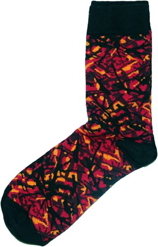 Deense pluche sokken - Rood - 34-36
