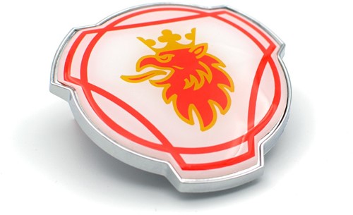 Scania Grill Emblem mit rotem Greif-2