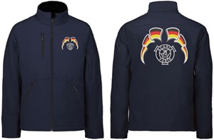 Softshell jacket Scania Vabis with flags Germany - Germany - Dark blue ...