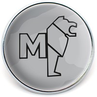 Emblem rund MAN 3 grau