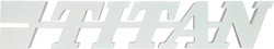 Plastic Emblem TITAN - White