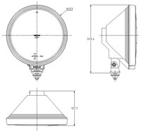 Spotlight 3227 clear glass with LED ring-3