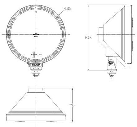 Spotlight 3227 clear glass with LED ring-3