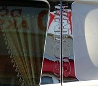 Edelstahl 3D Türzierplatte mit Scania logo