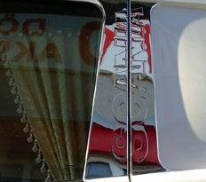 Edelstahl 3D Türzierplatte mit Scania logo