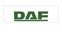 Set of small DAF Mudflaps white - green
