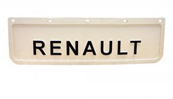 Set kleine Renault Spatlappen wit - zwart met opgelegde letters
